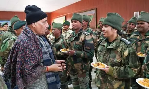 Defence Minister Rajnath Singh performs ‘Shastra Puja’ in Arunachal Pradesh