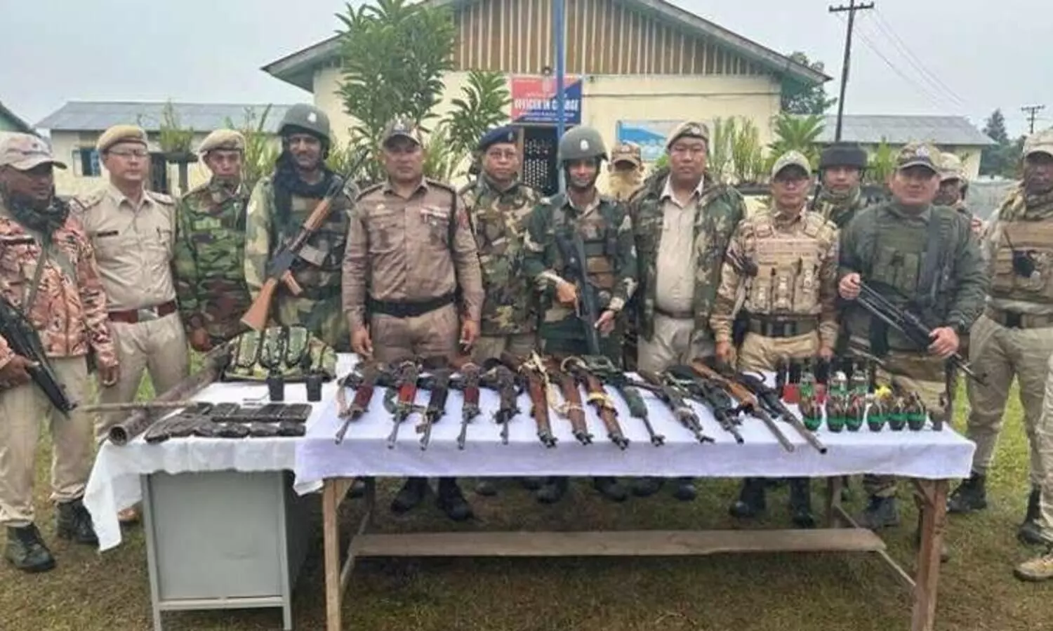 Huge cache of arms, ammunition seized in Manipur