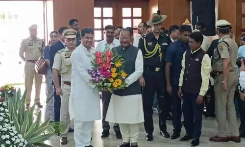 Indrasena Reddy Nallu sworn in as 20th Governer of Tripura