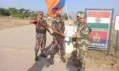 BSF-BGB exchange Diwali greetings in Karimganj