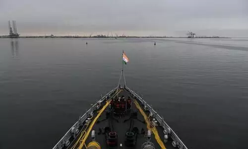 Indian navy monitors China warships participating in exercise with Pakistan
