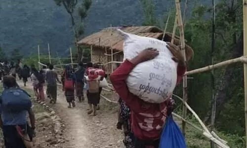Refugee influx in Mizoram after Myanmar airstrike