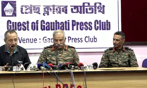 Lt Gen Kalita stresses societys crucial role against extremism at Gauhati Press Club