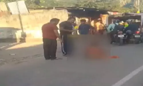 Guwahati: Man assaults elderly woman on road while mute spectators kept watching