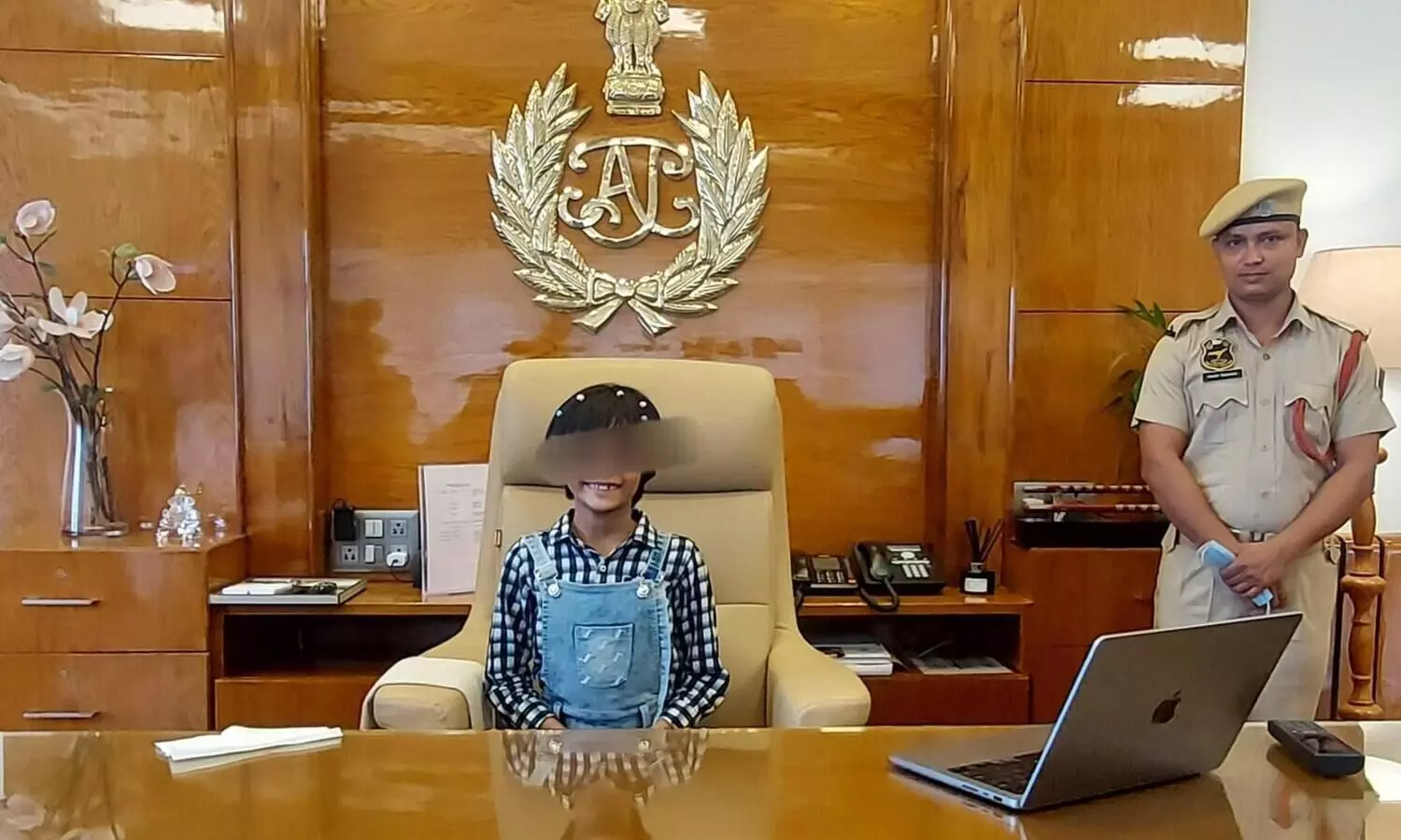 Assam Police empowers children during child rights week: Youngsters assume senior roles for 5 mins