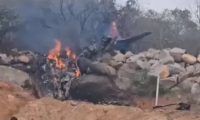 IAF aircraft crashes in Telangana, 2 killed IAF aircraft crashes in Telangana, 2 killed