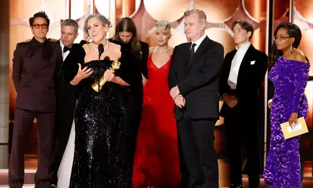 Oppenheimer leads with five wins in 81st Golden Globe Awards Oppenheimer leads with five wins in 81st Golden Globe Awards