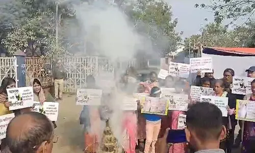 Silsako eviction: Displaced people stage protest amid Magh Bihu festivities in Guwahati