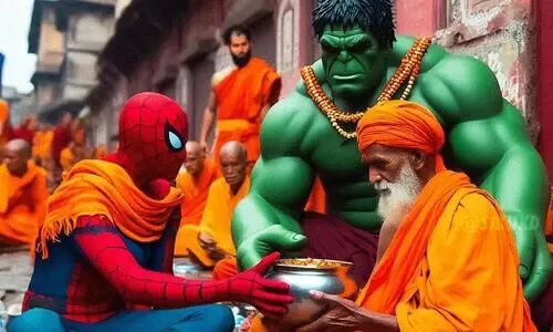 Superheroes unleash divine power: Ayodhyas Ram Mandir reimagined in AI artistry