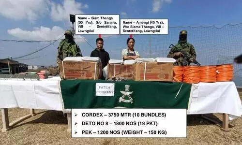 Assam Rifles nabs couple with explosives in Mizoram