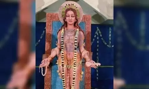 Bajrang Dal activists replace Saraswati idol for vulgar look in Tripura Art College