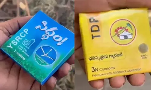 Political parties in Andhra Pradesh distributes condoms ahead of LS polls