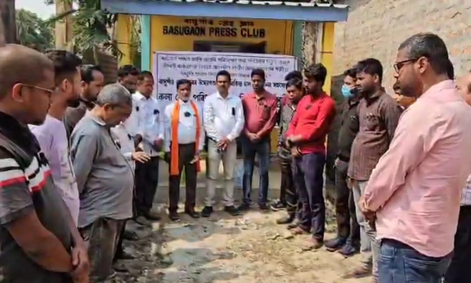 Protest erupts at Basugaon Press Club as journalists rally against threats