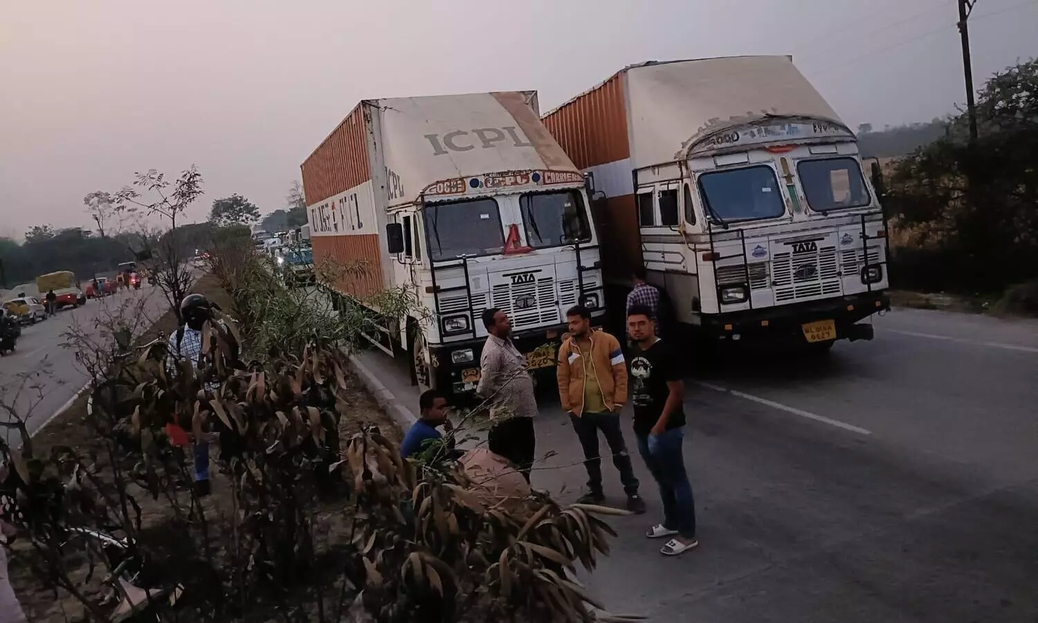 Nalbari: Man killed in road accident; highway traffic halted