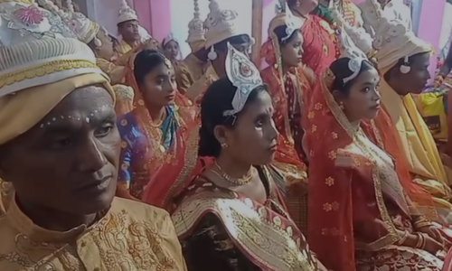 Assam: Mass marriage ceremony held at Kalibari in Dhubri
