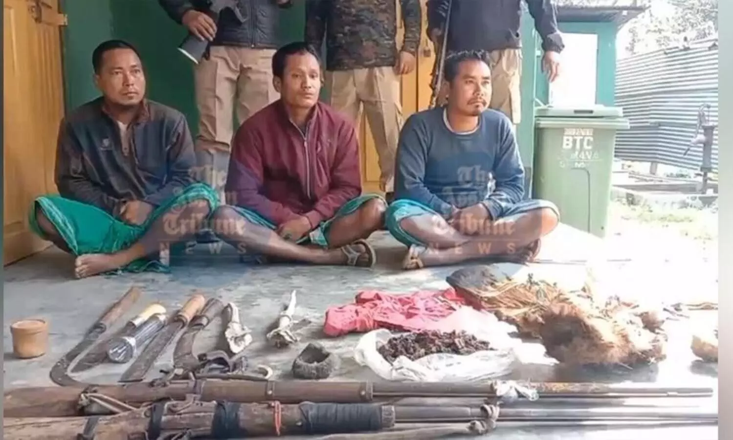 Assam: Three poachers arrested with wildlife contraband and weapons
