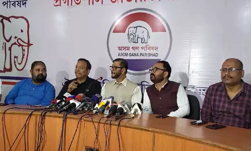AGP unveils candidates for Lok Sabha polls in Assam AGP unveils candidates for Lok Sabha polls in Assam