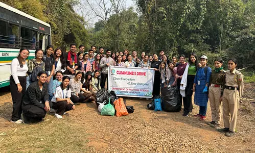 Cotton University fights plastic pollution in Garbhanga Reserve Forest