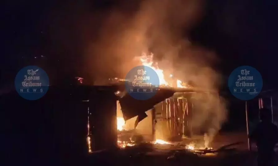 Massive fire destroys property worth several lakhs in Bajali Massive fire destroys property worth several lakhs in Bajali