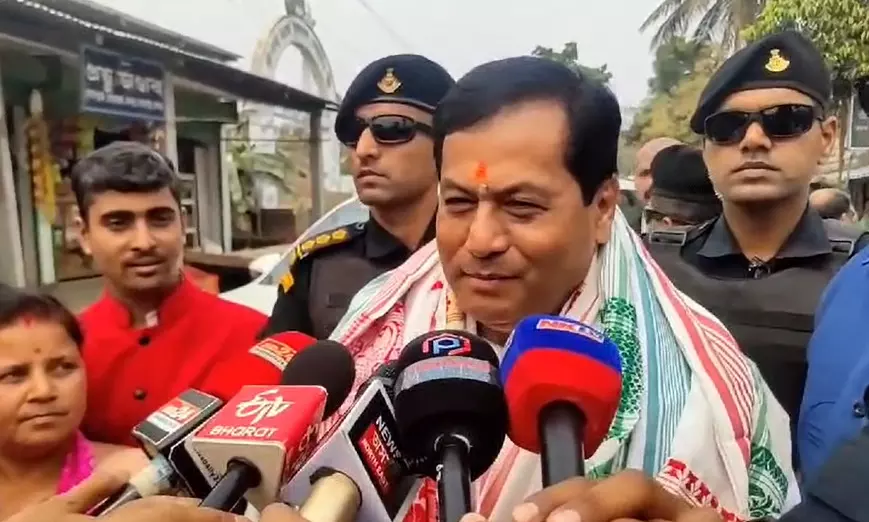 Barpeta: Sarbananda Sonowal predicts BJP alliance victory in Assam Barpeta: Sarbananda Sonowal predicts BJP alliance victory in Assam