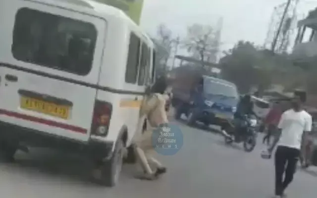 Tata Magic driver flees after dragging home guard in Howly, Police launch manhunt Tata Magic driver flees after dragging home guard in Howly, Police launch manhunt