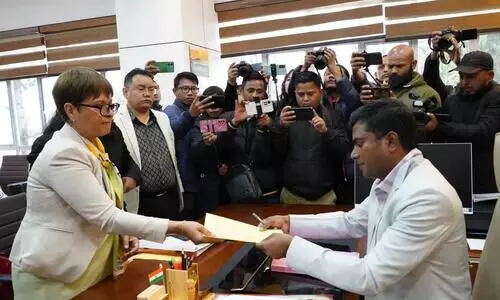 NPP candidates file nomination to contest from Shillong constituency