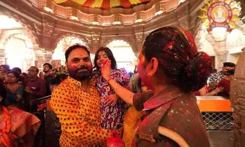 Ayodhya celebrates first Holi after Ram temple pran pratishtha ceremony