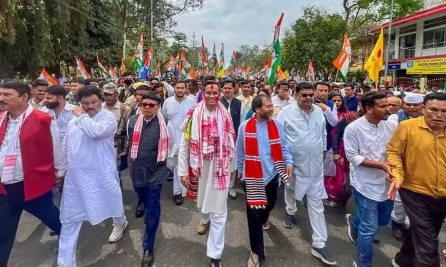 Congress leader Gaurav Gogoi files nomination for Jorhat LS constituency