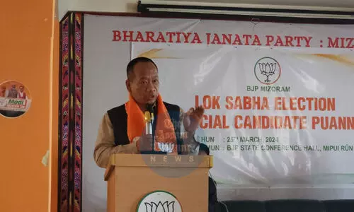 BJP announces MP candidate for Mizoram Lok Sabha seat