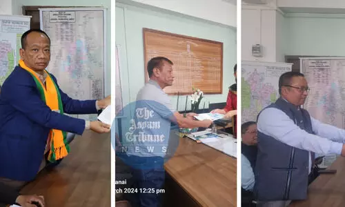 Mizoram’s three main political party MP candidates file nominations