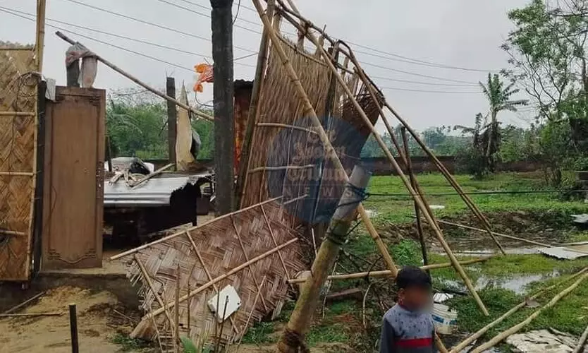 Assam: Severe storm wreaks havoc in Jorhat Assam: Severe storm wreaks havoc in Jorhat