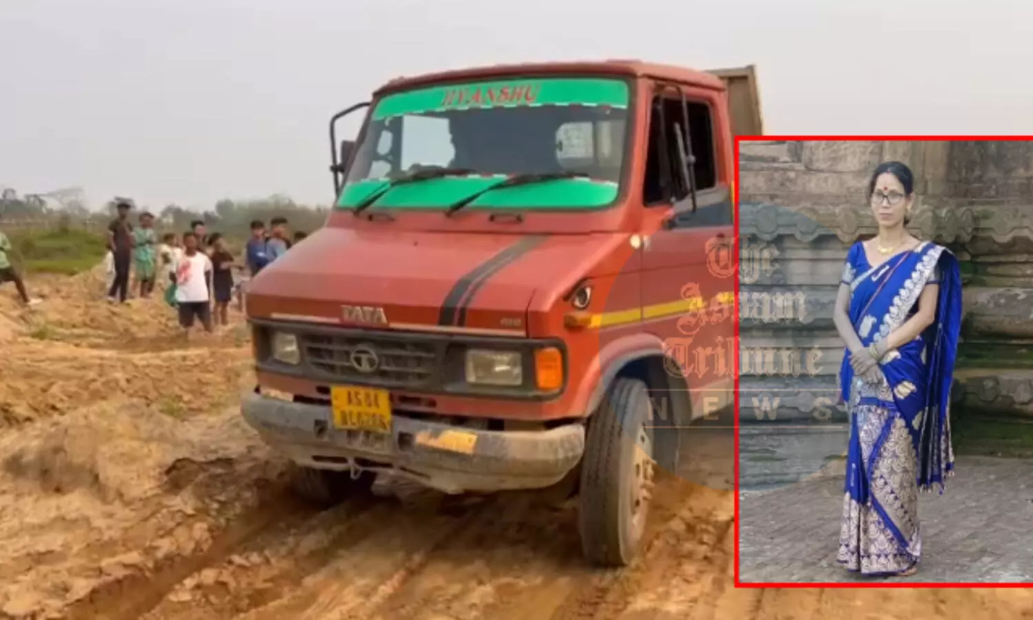 Assam: Woman dies after being hit by dumper carrying illegally-mined sand