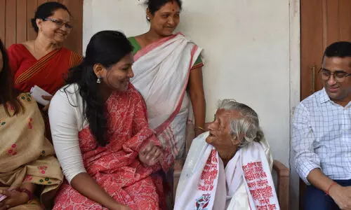 Kamrup District administration felicitates elderly voters