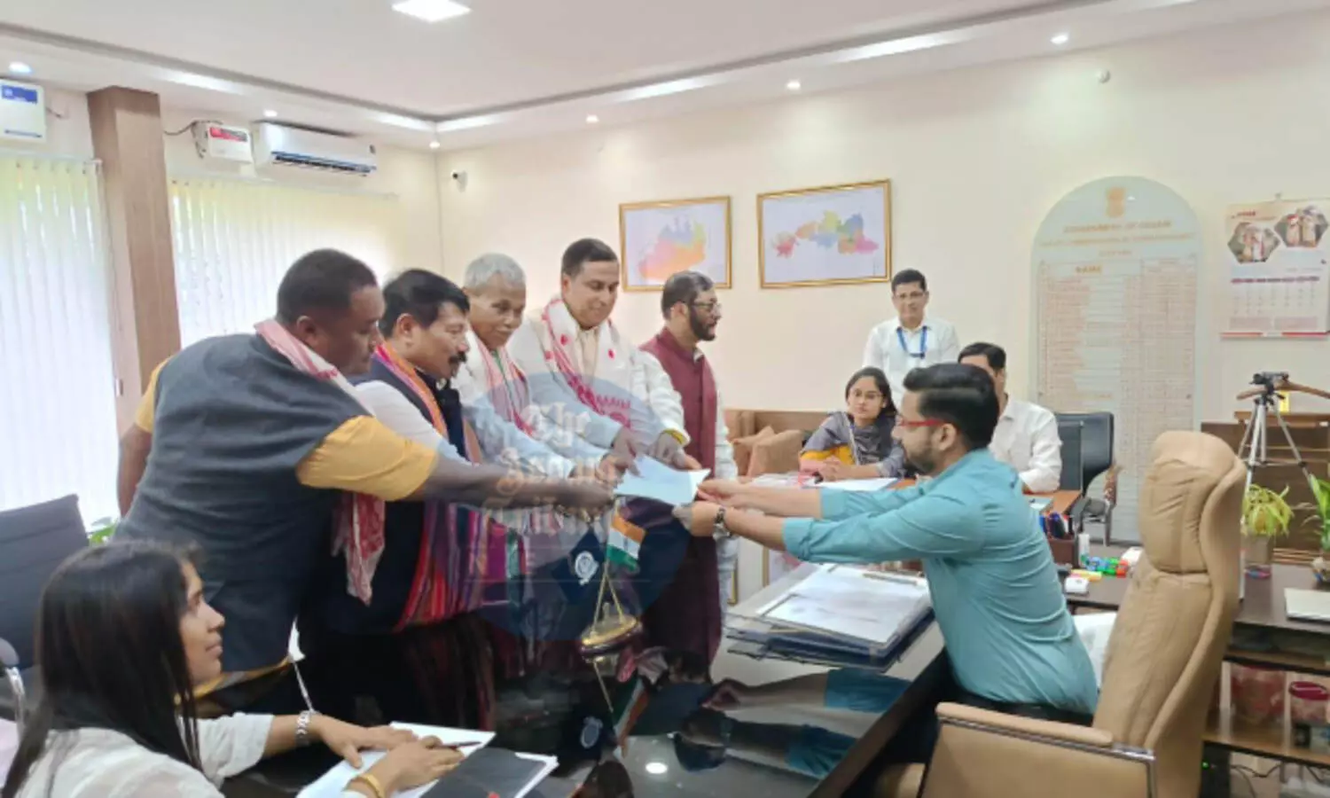 Phani Bhushan Choudhury files nomination for Barpeta LS seat