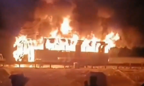 Eight killed, several injured after bus catches fire in Haryana