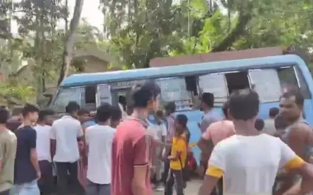 Assam: 34 injured after bus meets with accident in Hailakandi Assam: 34 injured after bus meets with accident in Hailakandi