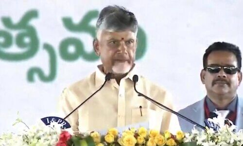 TDP’s N Chandrababu Naidu sworn in as Andhra Pradesh Chief Minister