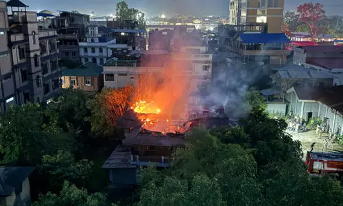 Manipur: Ex-IAS officer’s house burnt down in major fire in Imphal