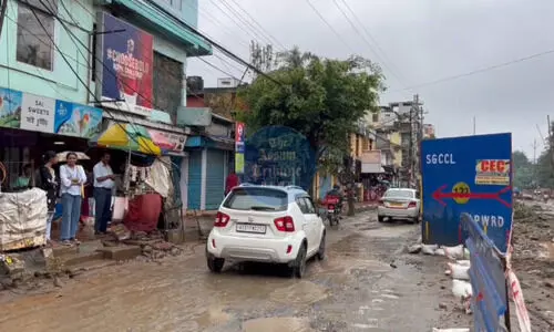 Guwahati: CPI(M) stages protest against flyover construction
