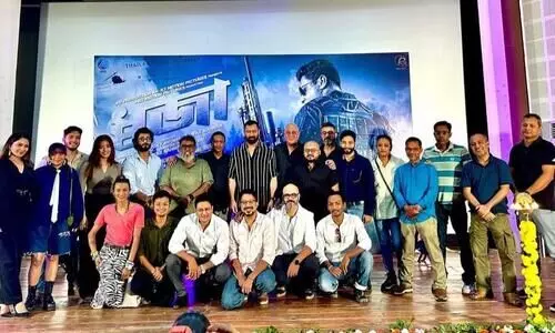 Poster of Ravi Sarma-starrer ‘Dhwaja’ unveiled at Jyoti Chitraban