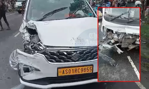 Assam: One dead, 10 injured in head-on collision in Nagaon