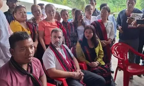 Rahul Gandhi in Silchar, interacts with displaced people from Manipur