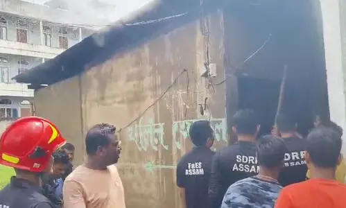 Fire breaks out in Hatigaon: Shops and warehouse destroyed