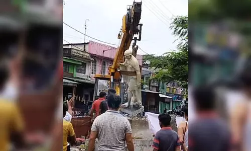 Row over construction of clock tower at Gandhi statue site in Doomdooma; Assam CM reacts