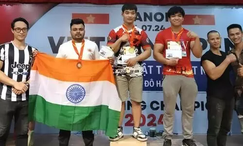 Assams Monoj Debnath wins bronze at Hanoi International Armwrestling Championship