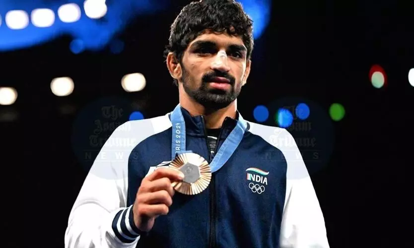 Youngest Indian Olympic medallist Aman Sehrawat claims Bronze on debut