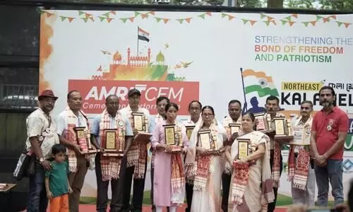 AmritCem celebrates 78th Independence Day by Honouring Ex-Servicemen at Northeast Kala Mela