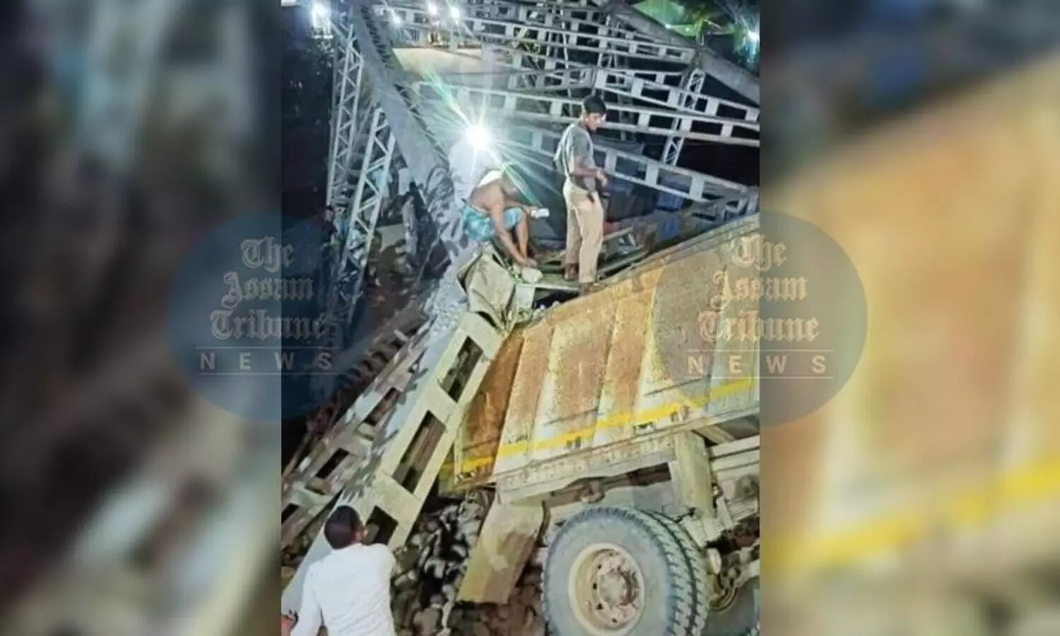 Assam: 30 year old concrete bridge collapses in Cachar, temporary ferry services initiated Assam: 30 year old concrete bridge collapses in Cachar, temporary ferry services initiated