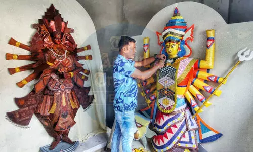 This Dhubri artist is celebrating sustainability this Durga Puja, one idol at a time