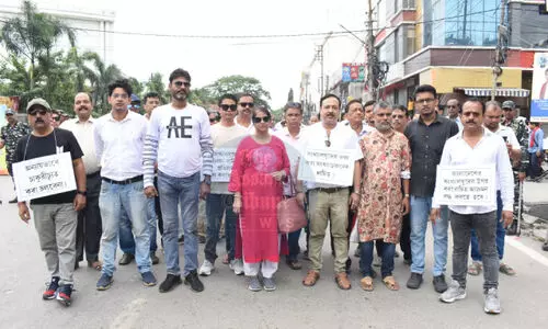 Hundreds march in Agartala to demand protection for Bangladeshs persecuted minorities